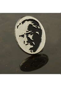 Resim Atatürk Yaka Csmtex - 24 Rozet-gümüş Rengi Çok Renkli 