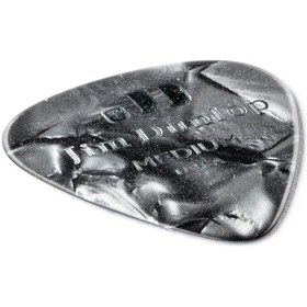 Resim Jim Dunlop 483r02md 3 Adet Gitar Penası Genuine Celluloid Black Pearloid Medium 