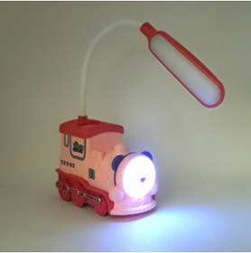 Resim PİNA HEDİYELİK AKSESUAR IŞIKLI ŞARJLI KALEMLİKLİ TREN ÇOCUK MASA LAMBASI 