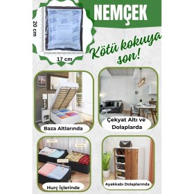 Resim Nemtut Nemçek Nem Alıcı ve Tutucu Rutubet Giderici Önleyici Korozyon Önleyici Koku Giderici 500 gr 2 Paket 