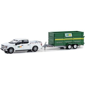 Resim berenelektronik Greenlight 1/64 2018 Ford F-150 XLT with Double-Axle Dump 