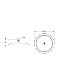 Resim VitrA Origin Classic Duş Başlığı Krom A45794 Diğer 