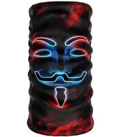 Resim Bebo Store Extreme Outdoor Spor , Motorcu Ve Bisiklet Kullananlara Özel Desenli Buff Boyunluk Bandana Balaklava Smile-197 Çok Renkli 