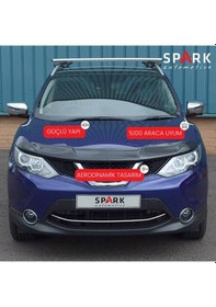 Resim Nissan Qashqai 2014-2016 Yıl Aralığı Uyumlu Kaput Rüzgarlığı 4mm Siyah 