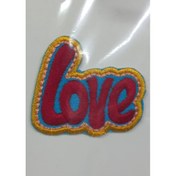Resim Aplike Ütü İle Yapışan Love Arma 4x2 cm 