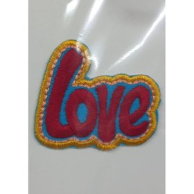 Resim Aplike Ütü İle Yapışan Love Arma 4x2 cm 
