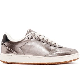 Resim Derimod ACBC x Derimod Kadın Bronz Bağcıklı Metalik Sneaker 24WFD435232 