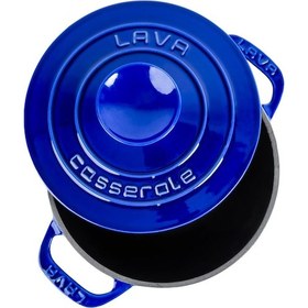 Resim Lava Döküm Yuvarlak Tencere Döküm Demir Kapak Experience Majolik Serisi Çap(Ø) 23 cm 