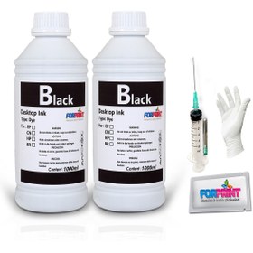 Resim FORPRİNT Canon Tanklı Yazıcılar Uyumlu Dolum Seti 2x1000 ml Siyah 
