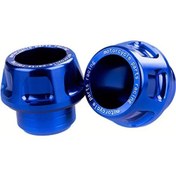 Resim Cloudstore Cnc İşlemeli Alüminyum Alaşım Çift Mavi Motosiklet Fork Korumaları 