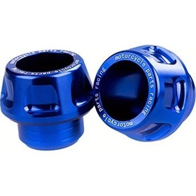 Resim Cloudstore Cnc İşlemeli Alüminyum Alaşım Çift Mavi Motosiklet Fork Korumaları 