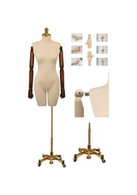 Resim Gold Ayak Pantolon Giyebilen 36beden Ahşap Kollu Terzi Mankeni 2 