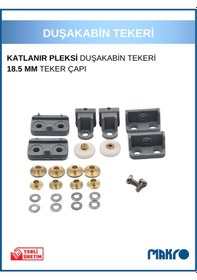 Resim Bella Katlanır Duşakabin Tekeri Gri Gri 