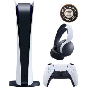 Resim Sony Playstation 5 Digital 825 GB Bilkom Garanti + Pulse 3D Kulaklık 
