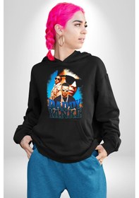 Resim Daddy Yanke Kadın Erkek Siyah Kapüşonlu Sweatshirt Hoodie Siyah 