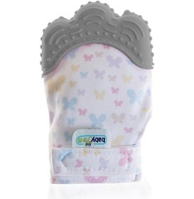 Resim Babyjem Bebek Diş Kaşıyıcı Eldiveni Kelebek Gri 