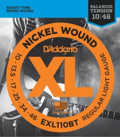 Resim Daddario D'Addario EXL110BT XL Nickel Serisi Elektro Gitar Tel Seti (10-46 - Nickel Wound) 