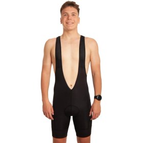 Resim Siyah Askılı Kısa Bisiklet Taytı 