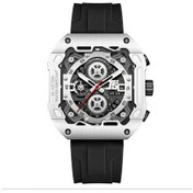 Resim Cloud011 Erkekler İçin A Sku 3d Kadran Kronograf Spor Saati 6 Kronometre Fonksiyonlu Silikon Kayış Siyah Sarı Diğer 