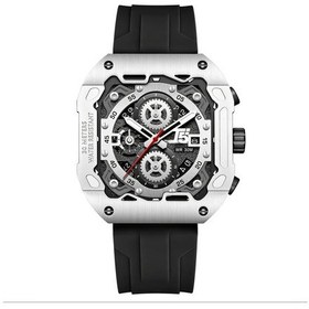 Resim Cloud011 Erkekler İçin A Sku 3d Kadran Kronograf Spor Saati 6 Kronometre Fonksiyonlu Silikon Kayış Siyah Sarı Diğer 