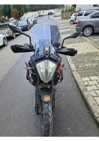 Resim Motocam Ktm 890 Adv Ön Cam 2021-2023 Model 44cm Füme Renkli 3mm Aparatsızdır 