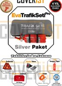 Resim COVERİST Eva Trafik Seti Plus - 1 KG Yangın Tüpü - 4 Yıllık - Gri - Silver Paket 