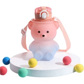 Resim RiverWorld River World Su İçin Matara Pipetli Ayıcık 