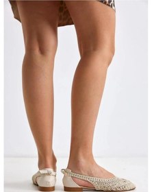 Resim Papuçcity Sprs 02694 Günlük Kadın Hasırlı Babet Ayakkabı 001 