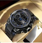 Resim Gaojunshop01 Mavi Çift Ekranlı Dayanıklı Led Spor Saati, Kronometre, Alarm, Lastik Kayış Diğer 