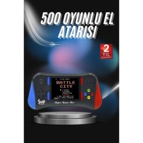 Resim Zero Land Techmrt 3.5 Inç 500'Ü 1 Arada Klasik Oyun Konsolu Nostalji Oyunlu Atari 