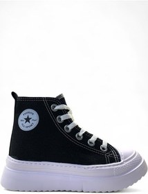 Resim 903 Çocuk Keten Bilekli Sneaker Siyah 