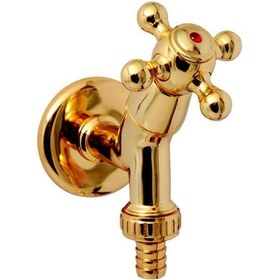 Resim Osmanlı Altın Çamaşır Musluğu Lüx . Pirinç Altın 