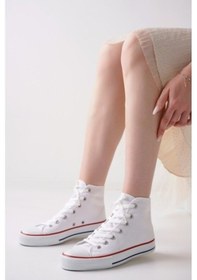 Resim Keten Beyaz Spor Ayakkabı 