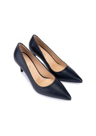 Resim Tamer Tanca Kadın Hakiki Deri Lacivert Deri Topuklu Ayakkabı 1132 570 Bn Ayk Sk25-26 Lacı Derı Lacivert 