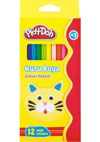 Resim Play-doh Kuru Boya Tam Boy 12 Renk Ku001 