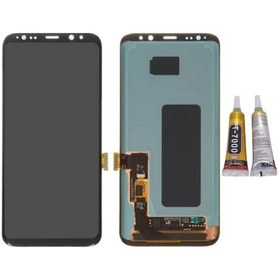 Resim Te Samsung Uyumlu S8 Plus G955f Uyumlu Lcd Ekran Servis + B7000 