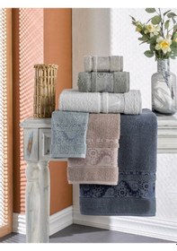 Resim Durul Bukle Jakarlı El Havlusu 50 x 90 6'lı Paket 