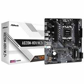 Resim Asrock A620M-HDV/M.2+ DDR5 6400 MHz OC M.2 HDMI/DP PCIe 4.0 AM5 mATX Anakart 