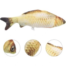 Resim Kedi Oyuncağı Peluş Balık 