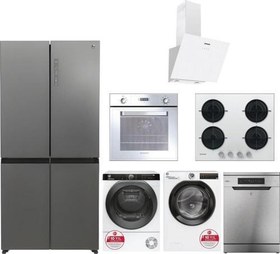 Resim Beyaz Eşya Çeyiz Paketi 7 Parça ( Bulaşık-Çamaşır-Kurutma-Ankastre Set-Buzdolabı) 