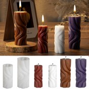 Resim 2 Adet Dalga Spiral Silindirik Mum Kalıbı - Yüksek Kaliteli Esnek Silikon DIY Reçine ve Soya Mumu İçin - Kolay Çıkarma, Dayanıklı Tasarım ile Detaylı Dalga Desenleri - Ev Dekorasyonu Malzemeleri, El Yapımı Mumlar, Şık Hobi Araçları, Güvenilir El İşi Gereçleri, Yaratıcı Hobi Tutkunları 