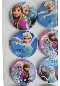 Resim Frozen Elsa Lisanslı Yaka Çanta Metal Rozeti 10 Lu Paket Pinyata İçi Hediyesi Diğer 