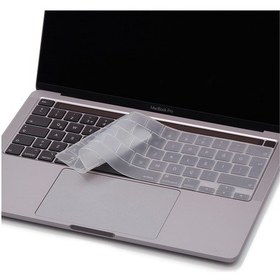 Resim Apple Uyumlu MacBook Pro Klavye Koruyucu 13inç M1-m2 Türkçe Q Touchbarlı A2251 A2289 A2338 A2141 İle Şeffaf 