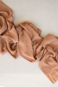 Resim Muslin Runner Karamel - Karamel / 50x160 