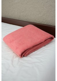 Resim Yeşilhome Çift Kişilik Pamuk Battaniye, Çift Taraflı Battaniye Pembe-krem Pembe 