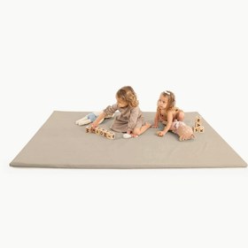 Resim Deri Silinebilir Bej Oyun Halısı 