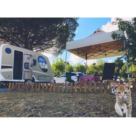 Resim Portatif Outdoor Tente Çardak Kamp Çadırı Gölgelik Kış Bahçesi Krem 