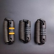 Resim Yernea Hırsızlık Önleyici Geri Çekilebilir Bisiklet ve Kask Kilidi - Dağ Bisikletleri, Motosikletler ve Kasklar İçin Taşınabilir Kombinasyonlu Kablolu Kilit - Siyah/Turuncu Beyaz Numaralı, Dayanıklı Metal Tel Tasarım, Güvenli 4 Rakamlı Kod, Kolay Taşıma için Kompakt ve Hafif, Bisiklet Kilidi 