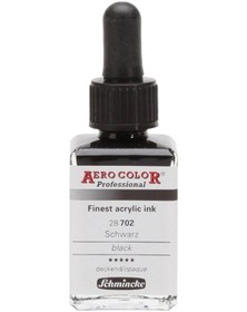Resim Schmincke Aero Color Airbrush Mürekkep 702 Black 28 ML 