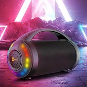 Resim Lecoo DS156 8.5W Kablosuz Bluetooth 5.0 RGB Aydınlatmalı TWS Stereo Boombox Taşınabilir Hoparlör 